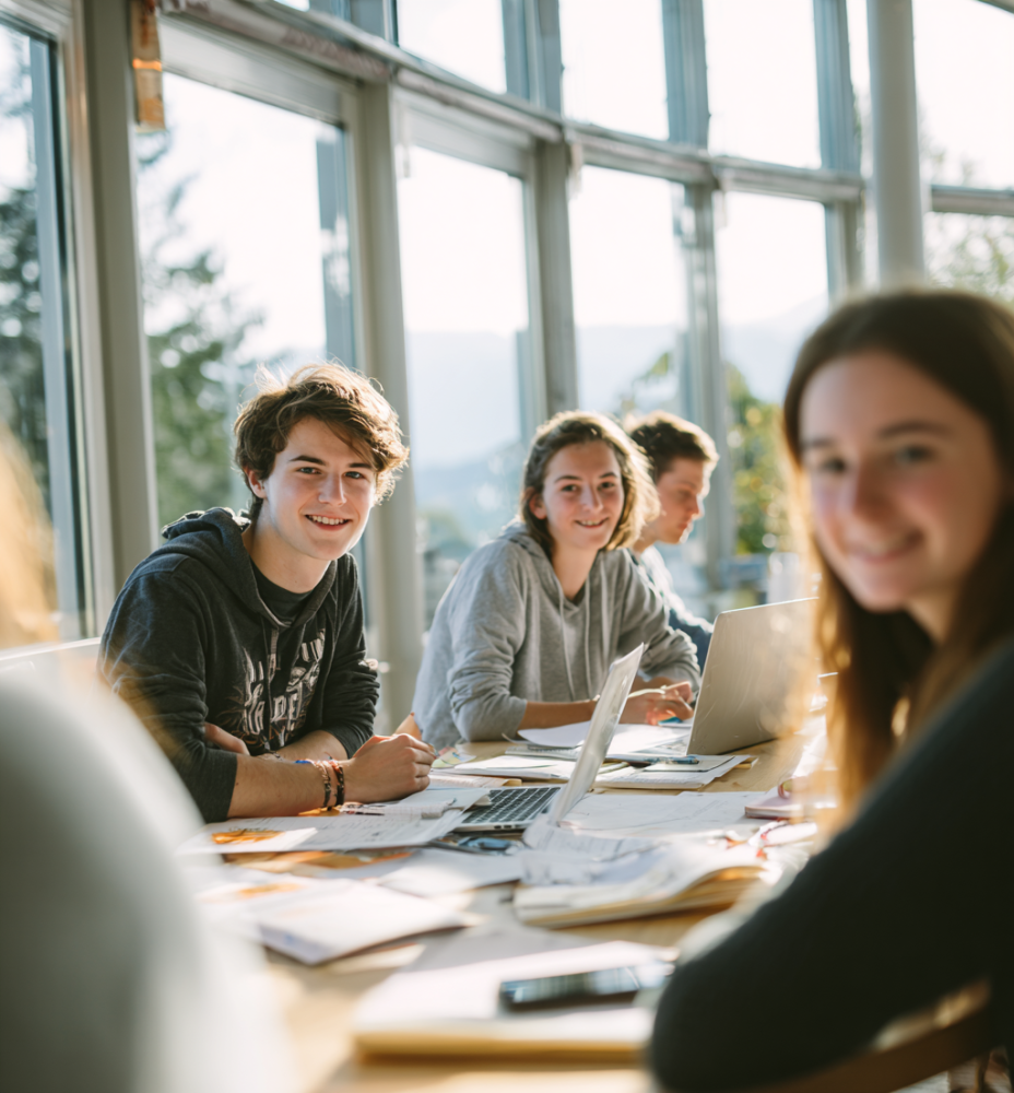 Students preparing for Multicheck