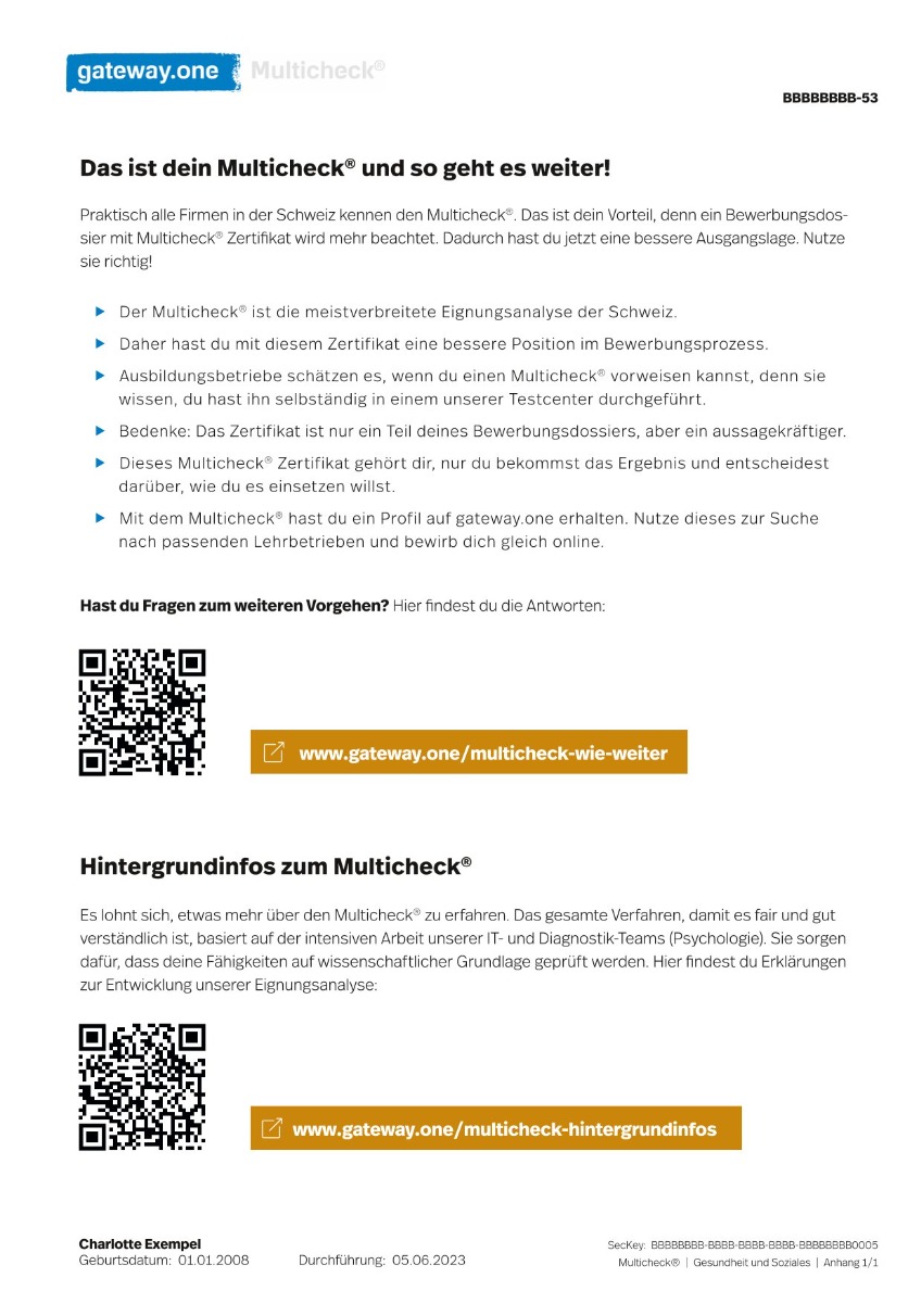 Prüfungssimulationen 1 und 2 (Gesundheit/Sozial)
