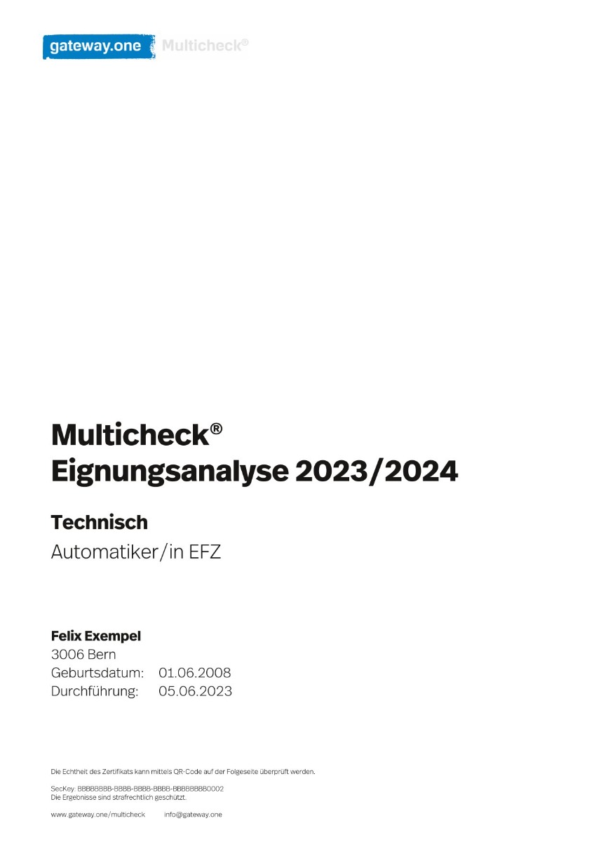 Mymulti Trainingsbereich (Technisch)