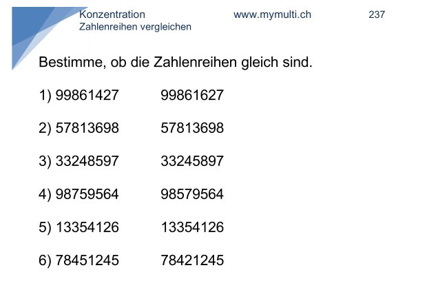 Gesundheit & Soziales Lernkarten Teil 2 (Mathematik, Logik & Konzentration)